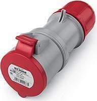 Industrial mobile socket 3P+N+E 32A IP54 Optima series Scame-313.3247 red/grey