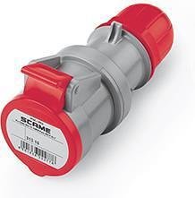 Presa mobile industriale 3P+E 16A IP54 serie Optima Scame-313.1646 rossa-grigia