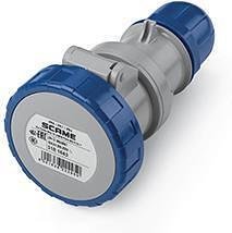 Промишлен подвижен контакт 2P+Е 16A IP66/67, 6h серия Optima Scame-318.1643 син
