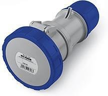 Промишлен подвижен контакт 2P+Е 32A IP66/67, 6h серия Optima Scame-318.3243 син/сив
