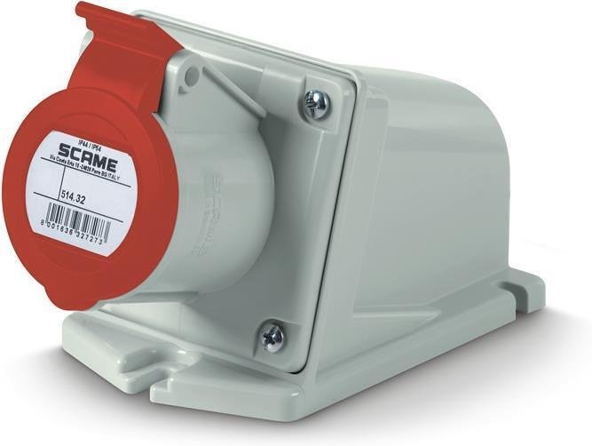 SCAME - Contatto industriale 3P+E 32A IP44 serie XENIA 514.3256