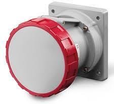 Contacto industrial 3P+N+E 125A 380V IP67/69 DERECHO serie Optima montaje panel 100x110mm Scame-428.12567