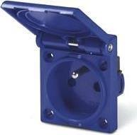 Contact FRANÇAIS STANDARD 2P+E 16A IP54 série Domo montage panneau 50х60мм Scame-570.2091