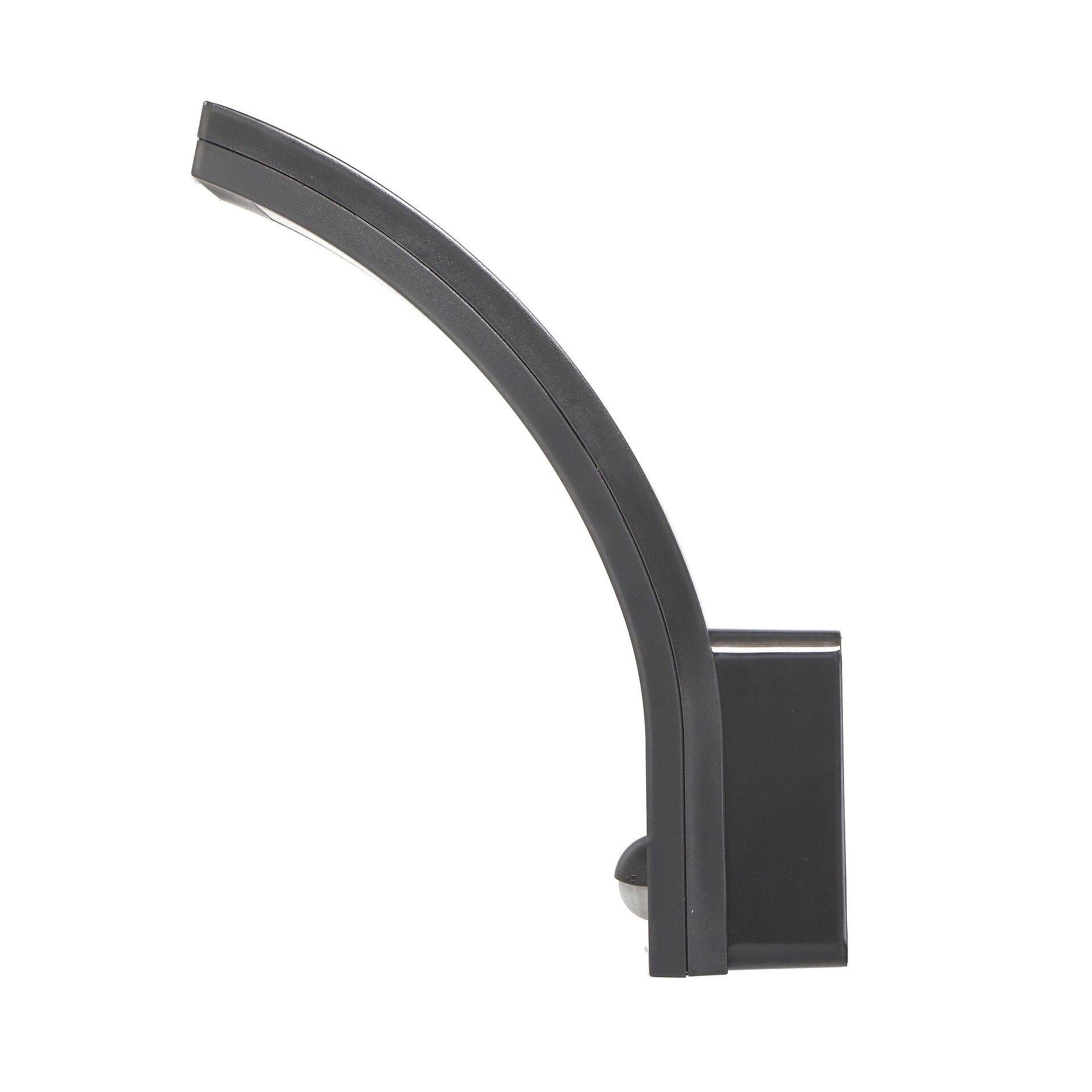 Gartens Beleuchtungskörper PIRYT LED 10W, mit Bewegungssensor 140°, 800lm, IP54, 4000K, grau, AD-OP-6109GLPMR4, ADVITI