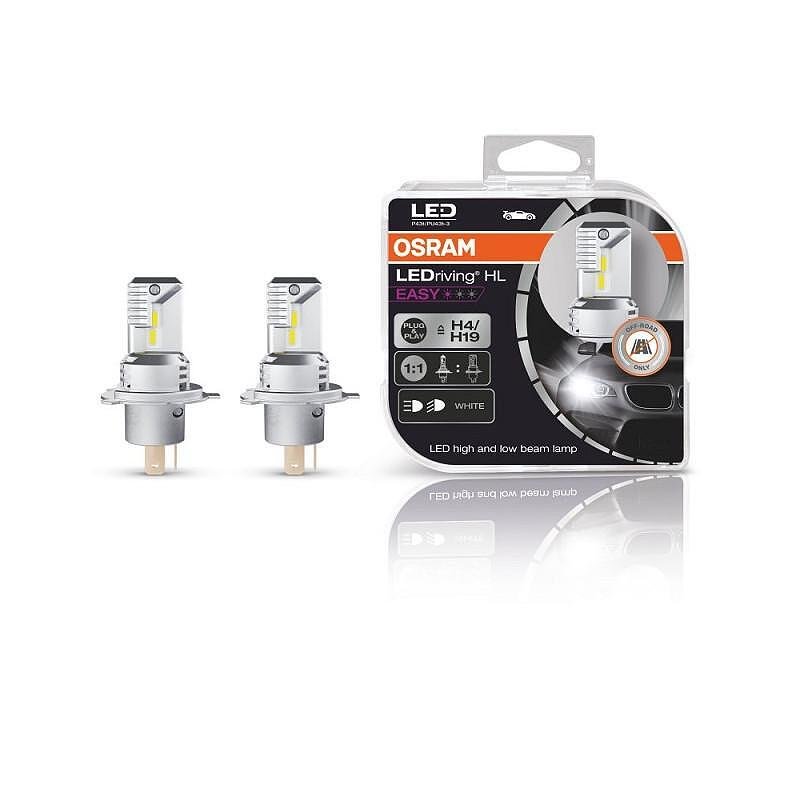 LED ЛАМПА ЗА ПРЕДНИ ФАРОВЕ 64193DWESY H4/H19 19W12V P43T BOX2 OSRAM