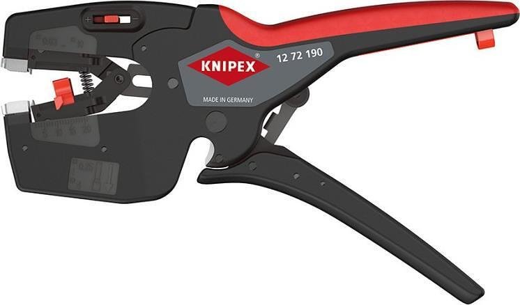 Automatic Stripping Pliers NexStrip, blue-red handle 190mm, Knipex - K1272190