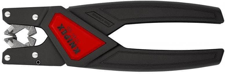 Pince à dénuder automatique, phosphatée noire, câble plat Ø0.75-2.5 mm, poignée 180 mm, avec ressort d'ouverture, Knipex - K1264180