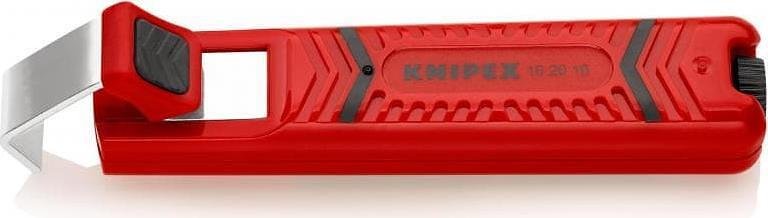 Coltello per cavi, per isolamento Ø4-16mm, manico rosso 130mm, con bloccaggio, Knipex - K162016SB