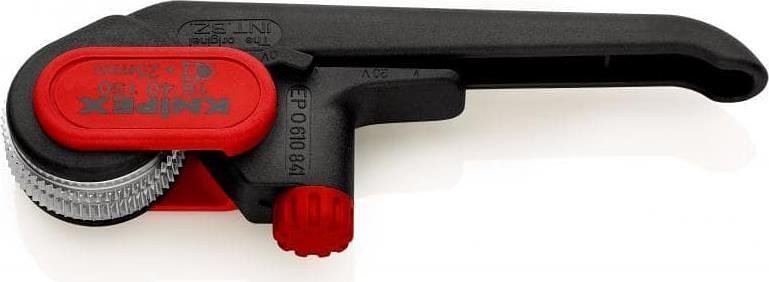 Coltello per cavi, per isolamento sopra Ø25mm, impugnatura nera 150mm, Knipex - K1640150