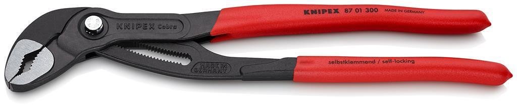 Wasserpumpenzange Cobra, rote Griffhülle 300mm, Knipex - K8701300