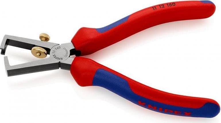 Universal stripping pliers, conductor Ø5-10mm, blue-red handle 160mm, Knipex - K1112160