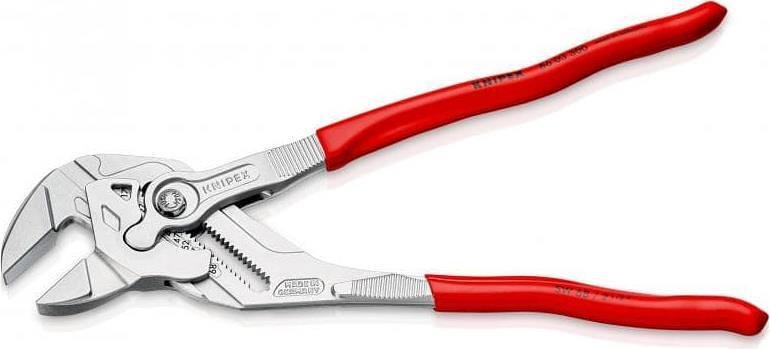 Pinze regolabili, cromate, manico rosso 300mm, Knipex - K8603300