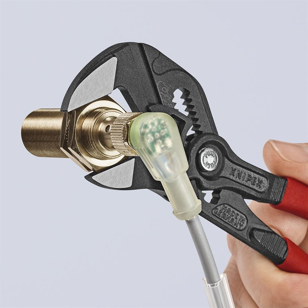 Gleitzange, rote Griffigkeit 180mm, Knipex - K8601180