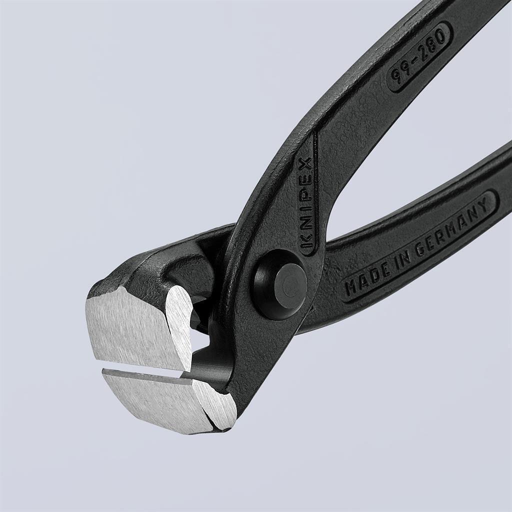 Rebar cutting pliers, black-phosphated, handle 280mm, Knipex - K9900280