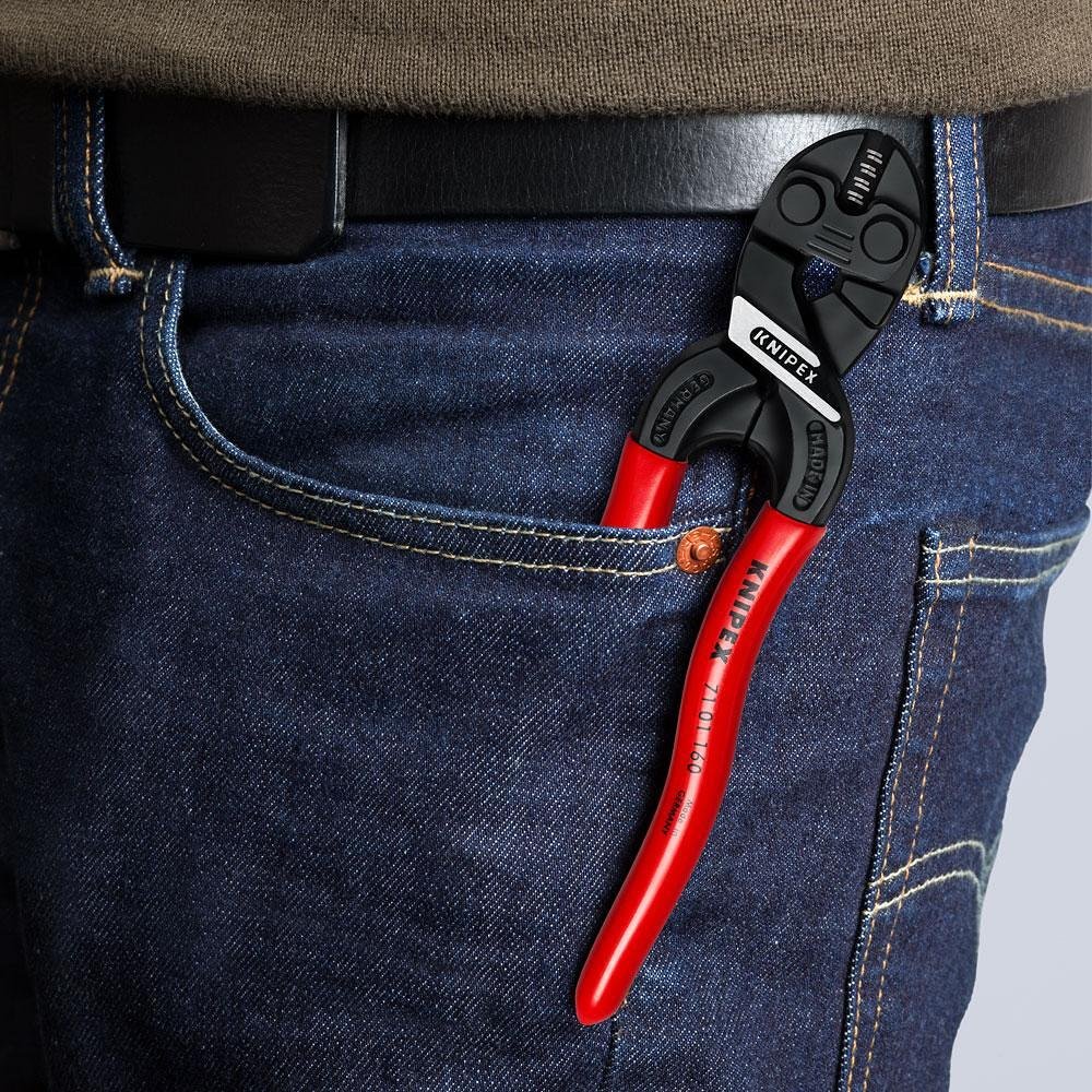 Клещи болторези CoBolt с водещ ръб, червена ръкохватка 160мм, Knipex - K7131160