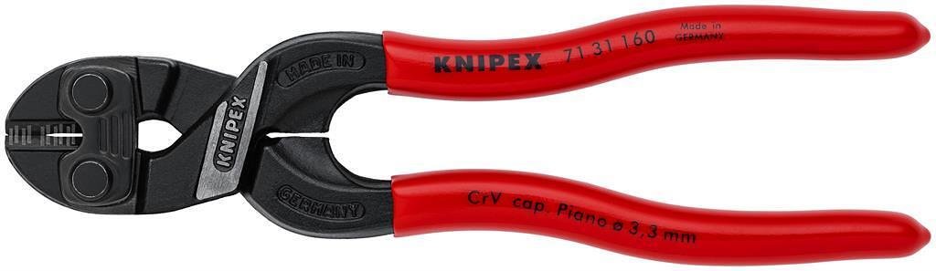 Bolzenschnitzzange CoBolt mit Führungsoberfläche, roter Griff 160 mm, Knipex - K7131160
