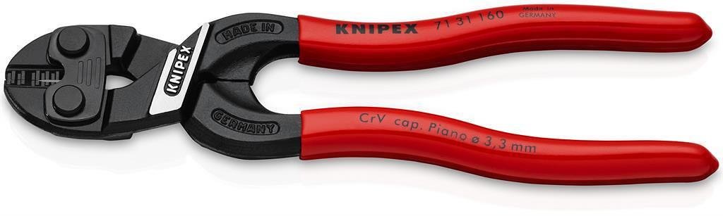 Bolzenschnitzzange CoBolt mit Führungsoberfläche, roter Griff 160 mm, Knipex - K7131160