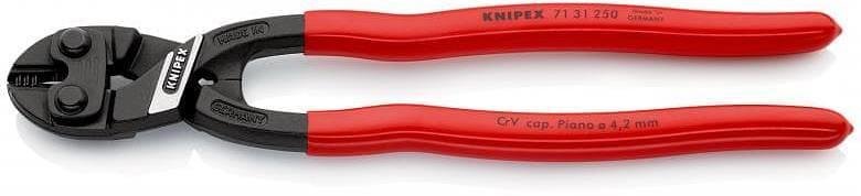 Clește pentru șuruburi CoBolt cu margine ghidată, mâner roșu 250mm, Knipex - K7131250