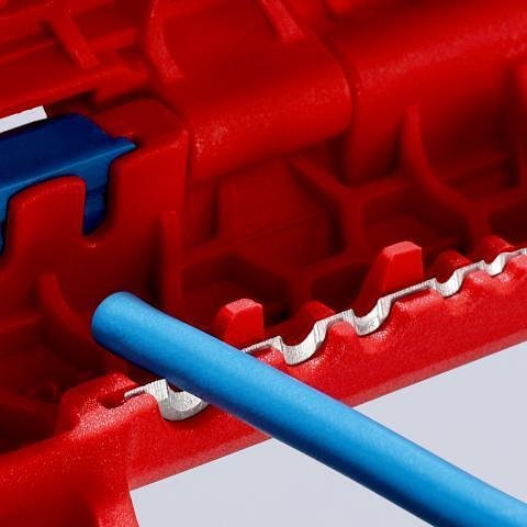 Outil universel pour décapage de câbles ErgoStrip, poignée gauche 135mm, avec verrou, Knipex - K169502SB