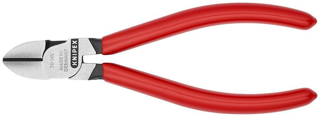 Clești diagonale pentru tăiere, mâner roșu 140mm, Knipex - K7001140