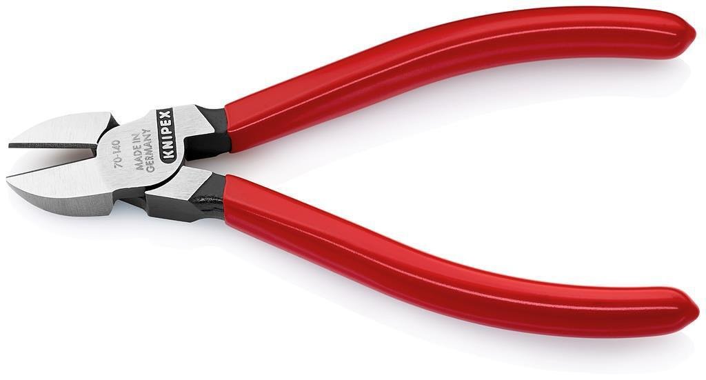 Διαγώνιες λαβίδες κοπής, κόκκινη λαβή 140mm, Knipex - K7001140