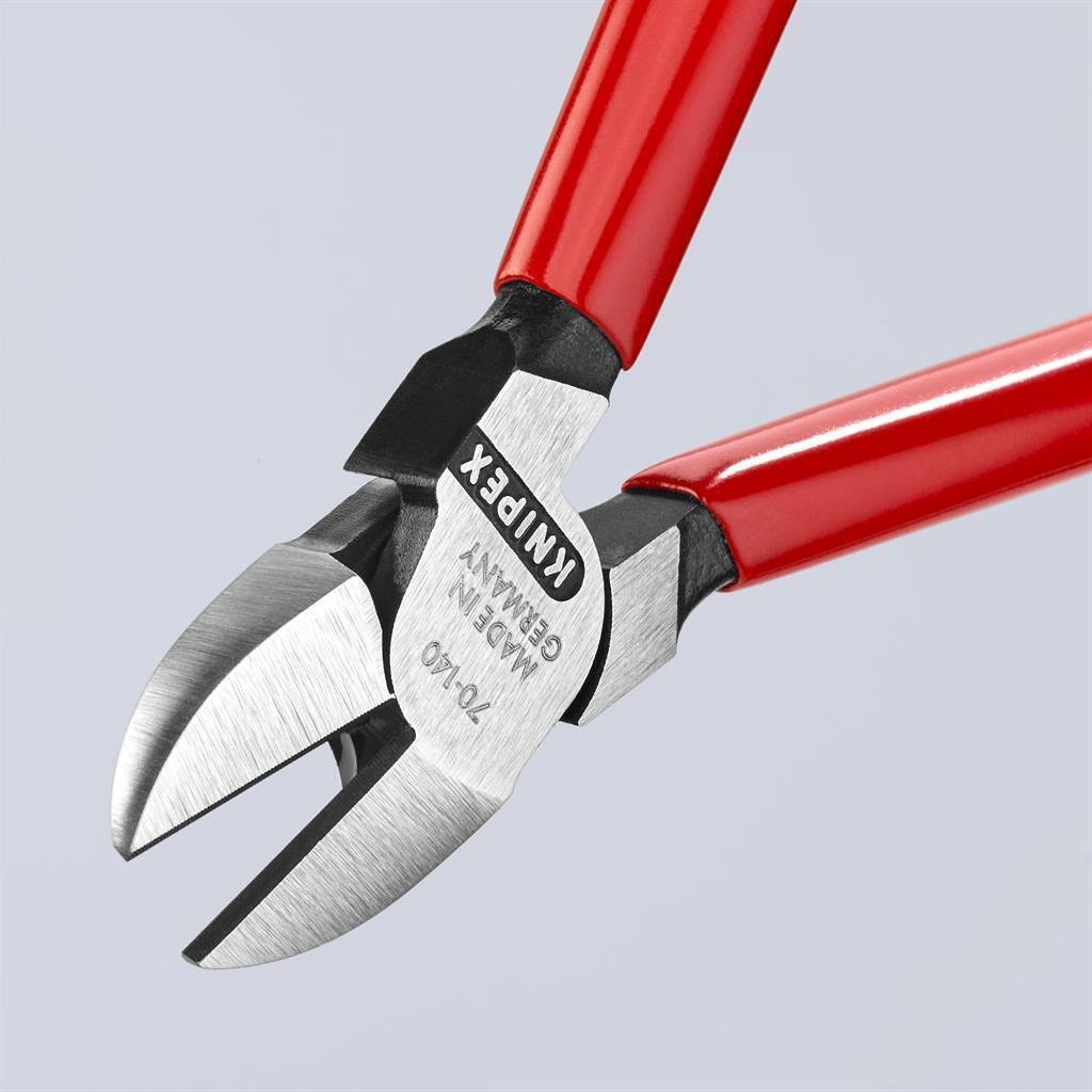 Διαγώνιες λαβίδες κοπής, κόκκινη λαβή 140mm, Knipex - K7001140