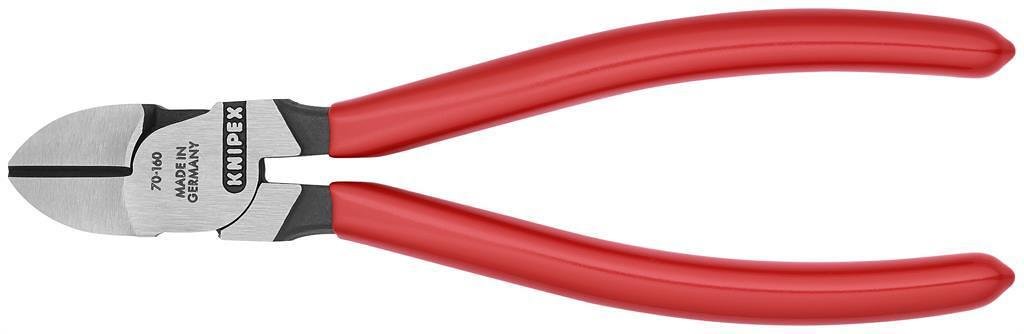 Clești diagonale pentru tăiere, mâner roșu 160mm, Knipex - K7001160