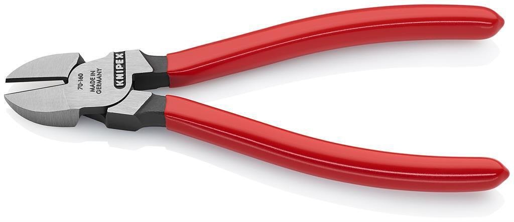 Pinze tagliabulloni diagonali, manico rosso 160mm, Knipex - K7001160