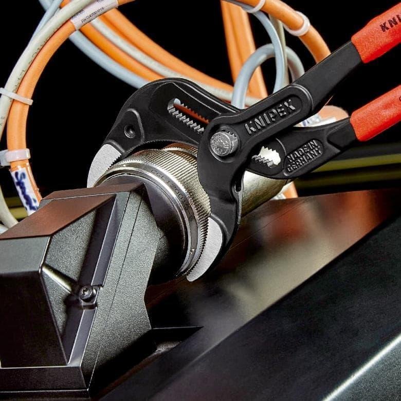 Zange für Siphons und Sanitärverbindungen, roter Griff 250mm, Knipex - K8101250