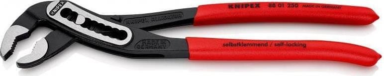 Pinze scorrevoli Alligator, impugnatura rossa 250mm, Knipex - K8801250
