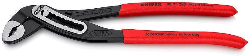Pinze scorrevoli Alligator, impugnatura rossa 250mm, Knipex - K8801250