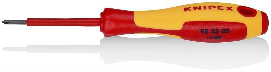 Șurubelniță PZ 0, VDE 1000V mâner galben-roșu 162mm, Knipex - K982500