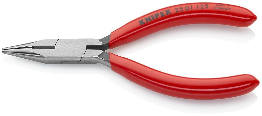 Клещи резачки с остър връх, червена ръкохватка 125мм, Knipex - K2501125