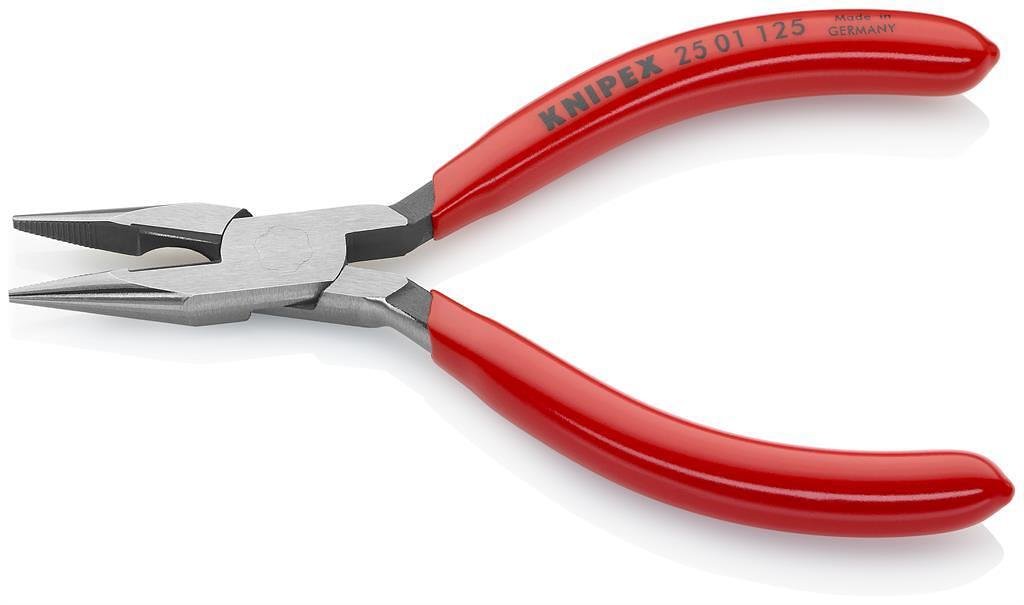 Präzisionsschneider mit spitzer Schneide, rote Griffhülle 125mm, Knipex - K2501125