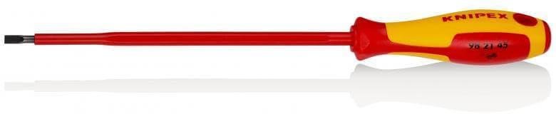 Destornillador ranurado 4.5, VDE 1000V mango amarillo-rojo 287mm, Knipex - K982145