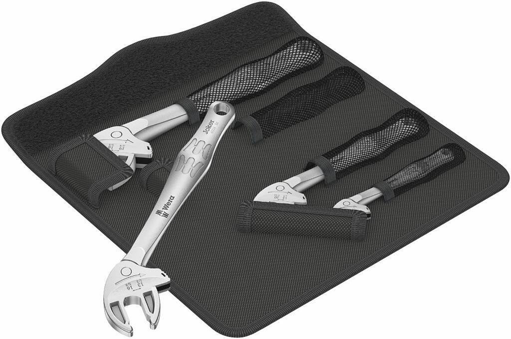 Kit de clés à molette, 4x (7…19), en étui, 6004 Joker 4 Set 1 Wera - W020110
