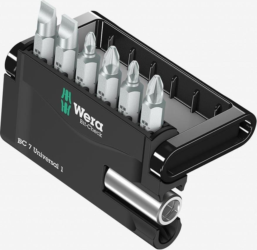 Kit 6 embouts et porte-embouts 893/4/1 K, Bit-Check 7 Universal Wera - W056295