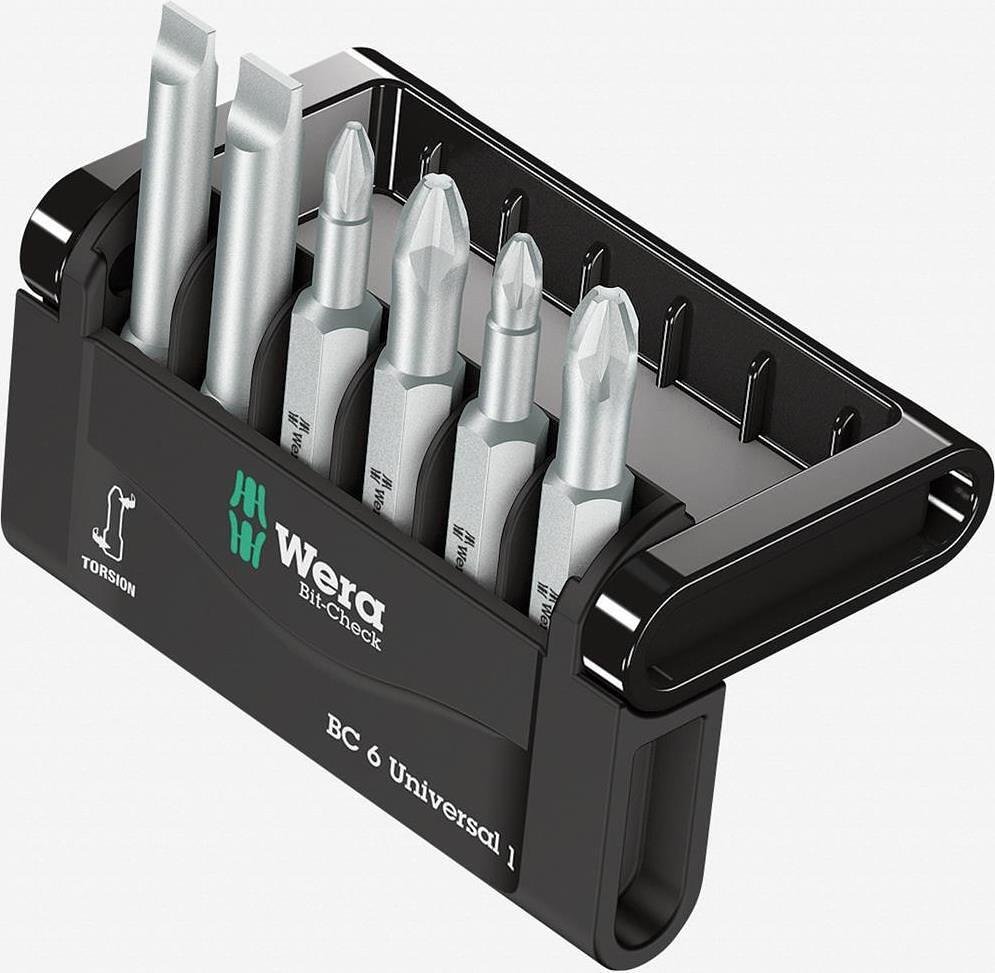 Kit 6 embouts x50 mm, Bit-Check 6 Universal Wera - W056474