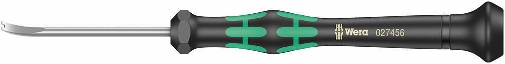 Tournevis pour enlèvement de puces, 1.0x3.5x50, poignée vert-noir, 1429 Kraftform Micro Wera - W027456