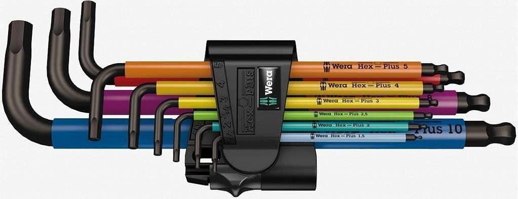 Set Allen, 9 buc. (1.5…10), în clips, 950 SPKL L-key Multicolour 1 blister Wera - W073593