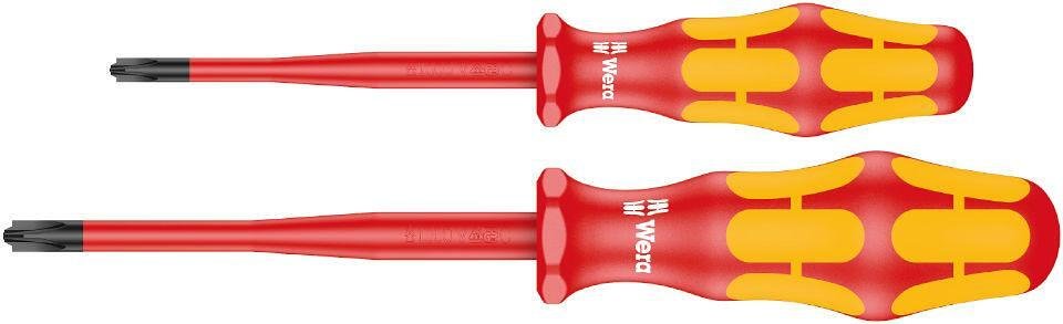 Kit de tournevis, 2x PZ/S Slim, 165/2 Kraftform VDE 1000V Wera - W006470