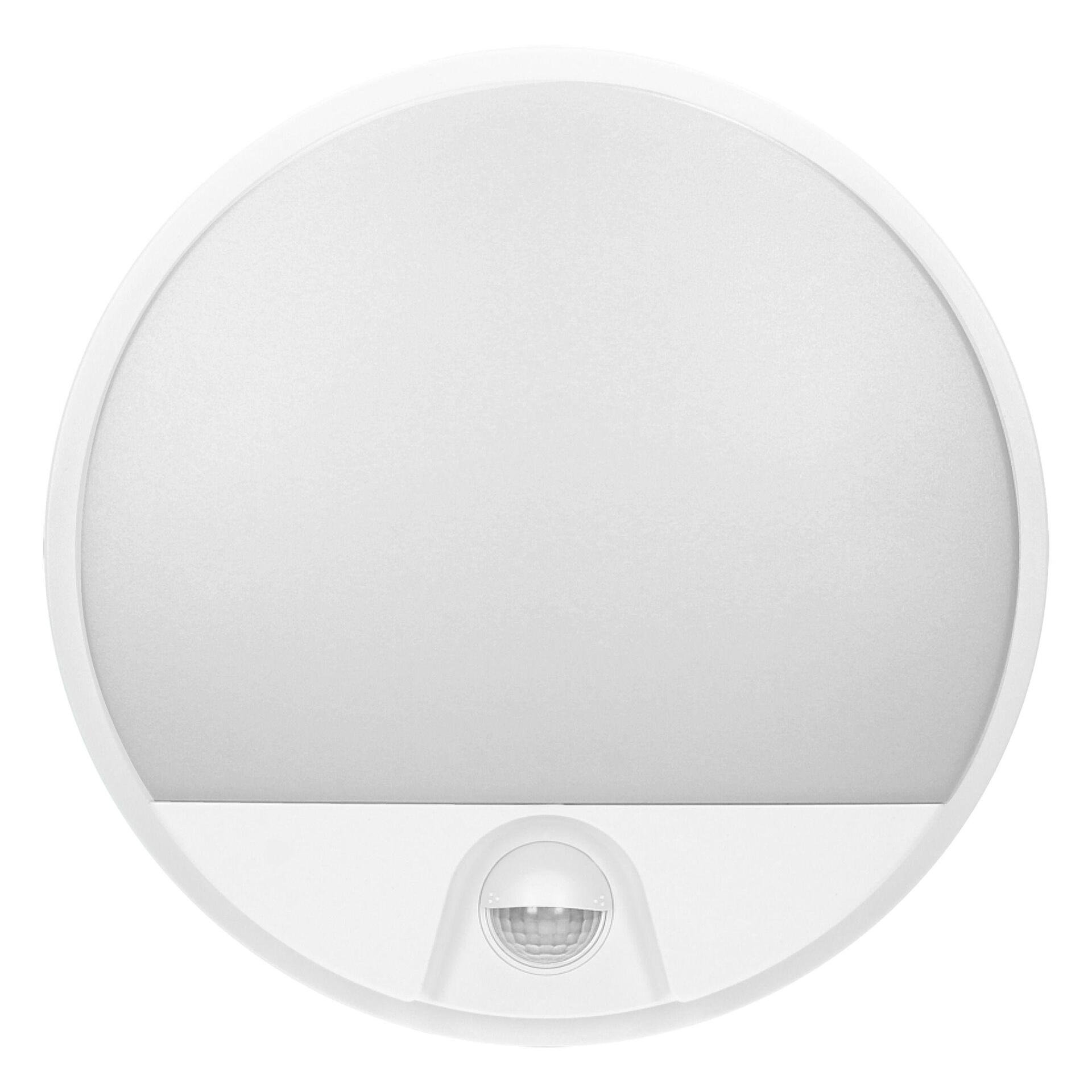 AGAT LED 10W, κηπικό φωτιστικό σώμα με αισθητήρα κίνησης 140°, 800lm, IP54, 4000K, λευκό - AD-OP-6111WLPMR4, ADVITI
