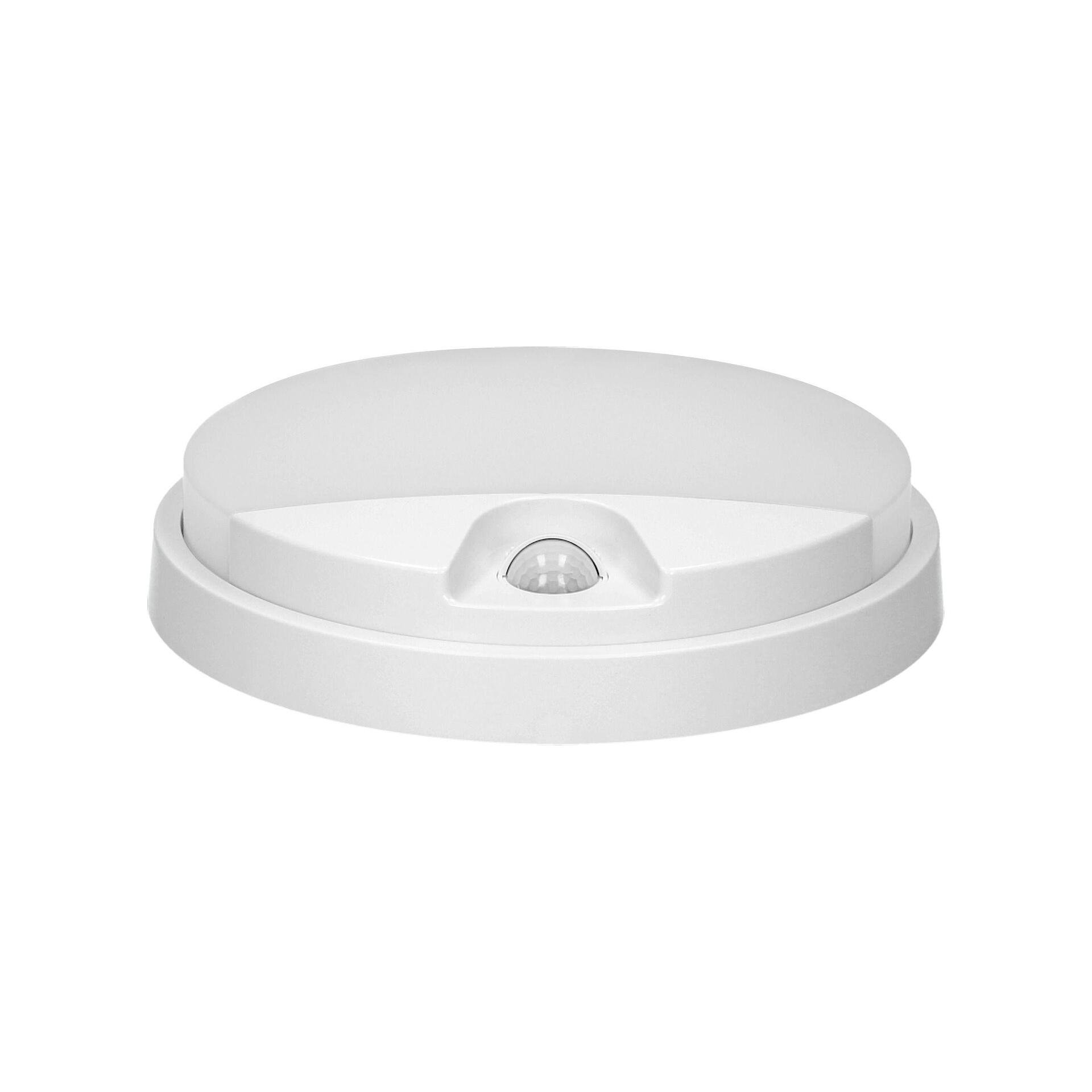 AGAT LED 10W, κηπικό φωτιστικό σώμα με αισθητήρα κίνησης 140°, 800lm, IP54, 4000K, λευκό - AD-OP-6111WLPMR4, ADVITI