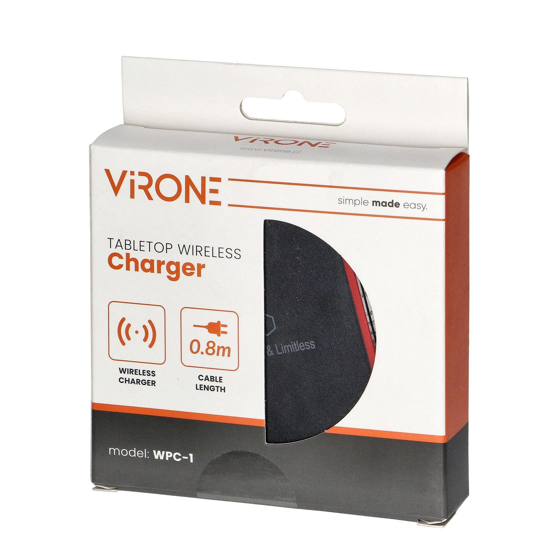Chargeur sans fil de bureau 5W, VIRONE, WPC-1