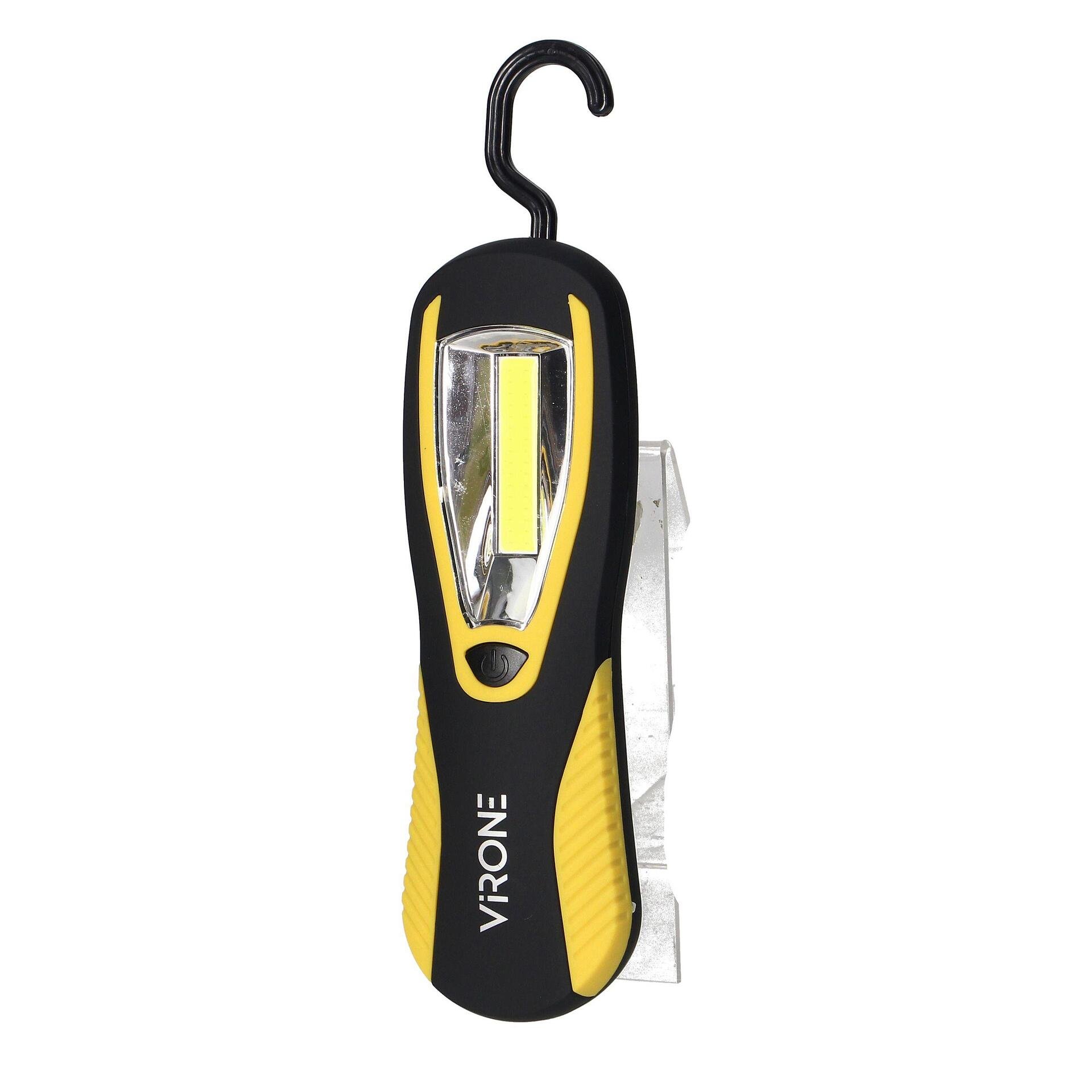 Lampe de travail LED COB 3W, éclairage de travail, 200lm, 3 x AA aimant, crochet - WL-7, VIRONE