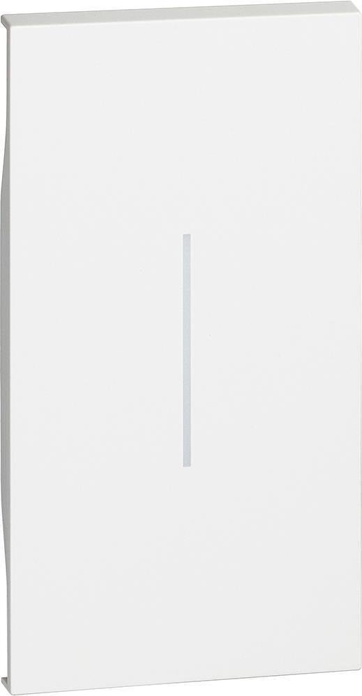 Plaque frontale interrupteur/bouton 2 modules couleur Blanc Living Now Bticino - KW01M2
