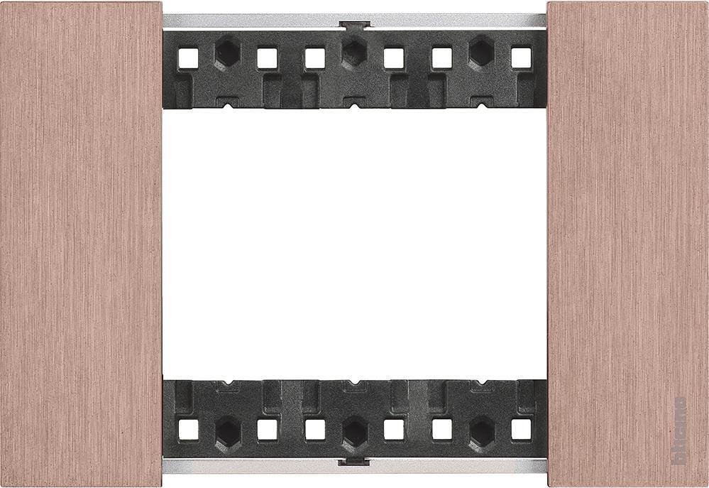 Marco 3 mod. color metal Cobre (Copper) Living Now Bticino - KA4803ZM