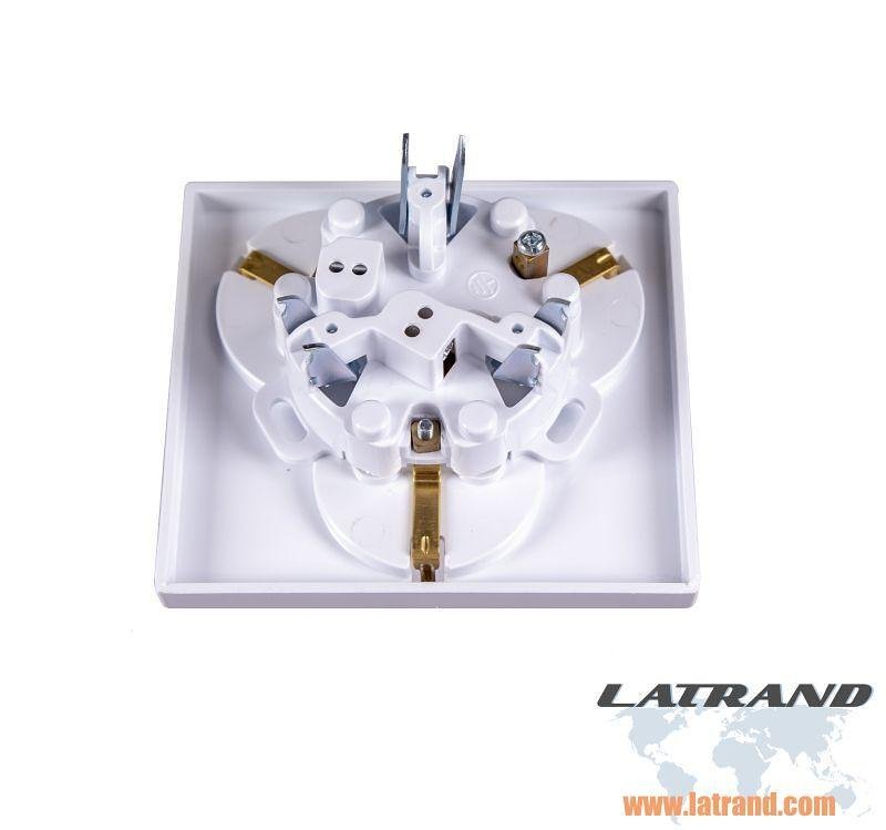 Contact triple Atra blanc pour encastrement dans une prise unitaire - 5307