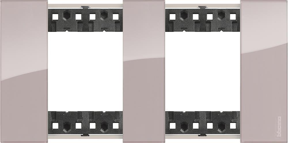 BTICINO - Rahmen 2x2 Mod. Deutscher Standard Farbe Aura Living Now Bticino KA4802M2DM