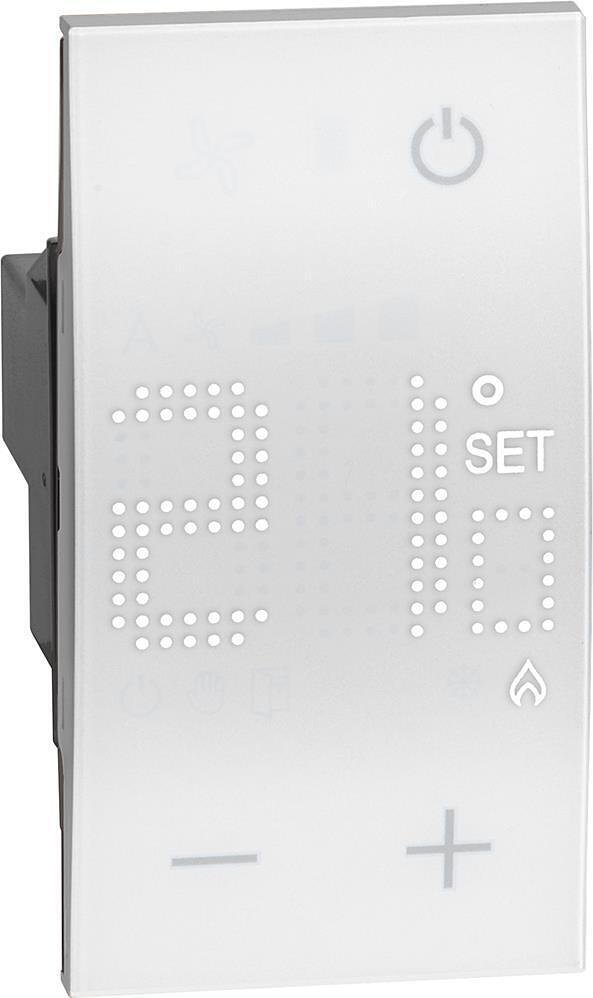 Thermostat 230V 5A 1NO 2 modules couleur Blanc Living Now Bticino - KW4441